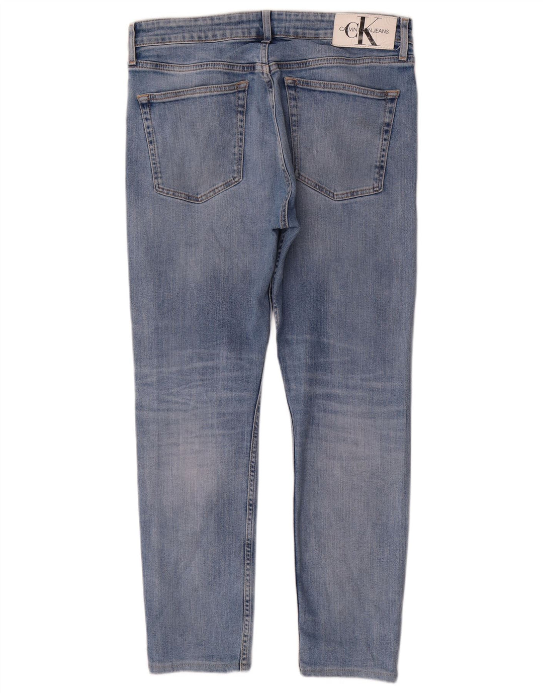 Jeans slim da uomo Calvin Klein W32 L30 cotone blu