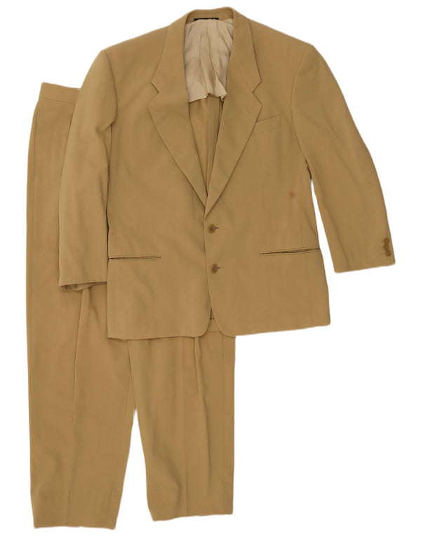 Giorgio Armani Abito da Uomo a 2 Bottoni IT 50 Large W34 L28 Cotone Beige