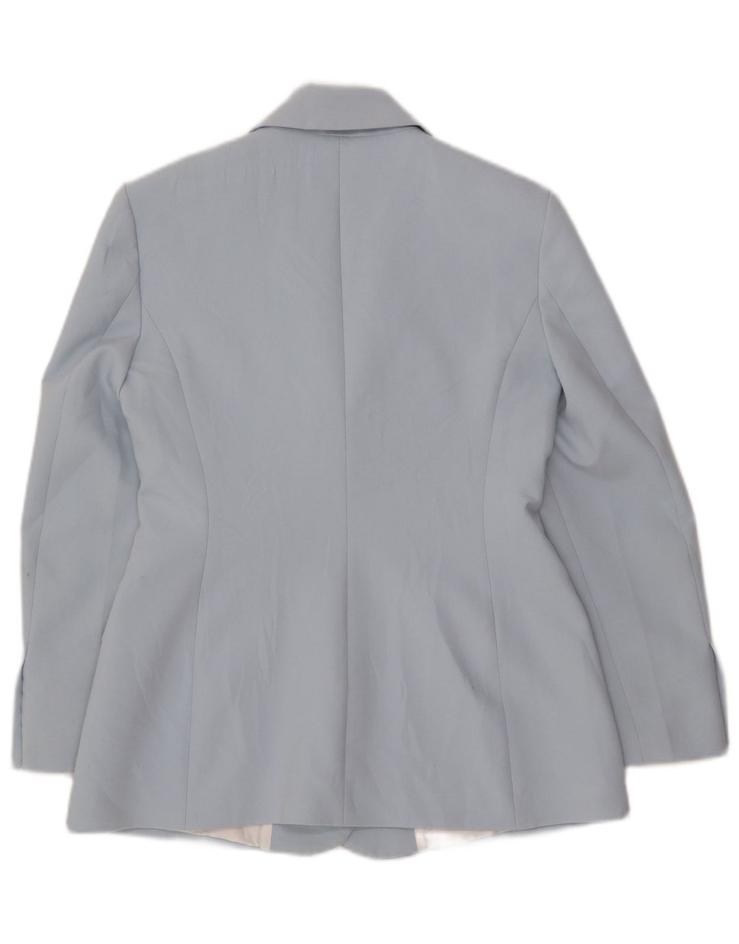Giacca blazer a 3 bottoni da donna Zara UK 12 poliestere blu medio