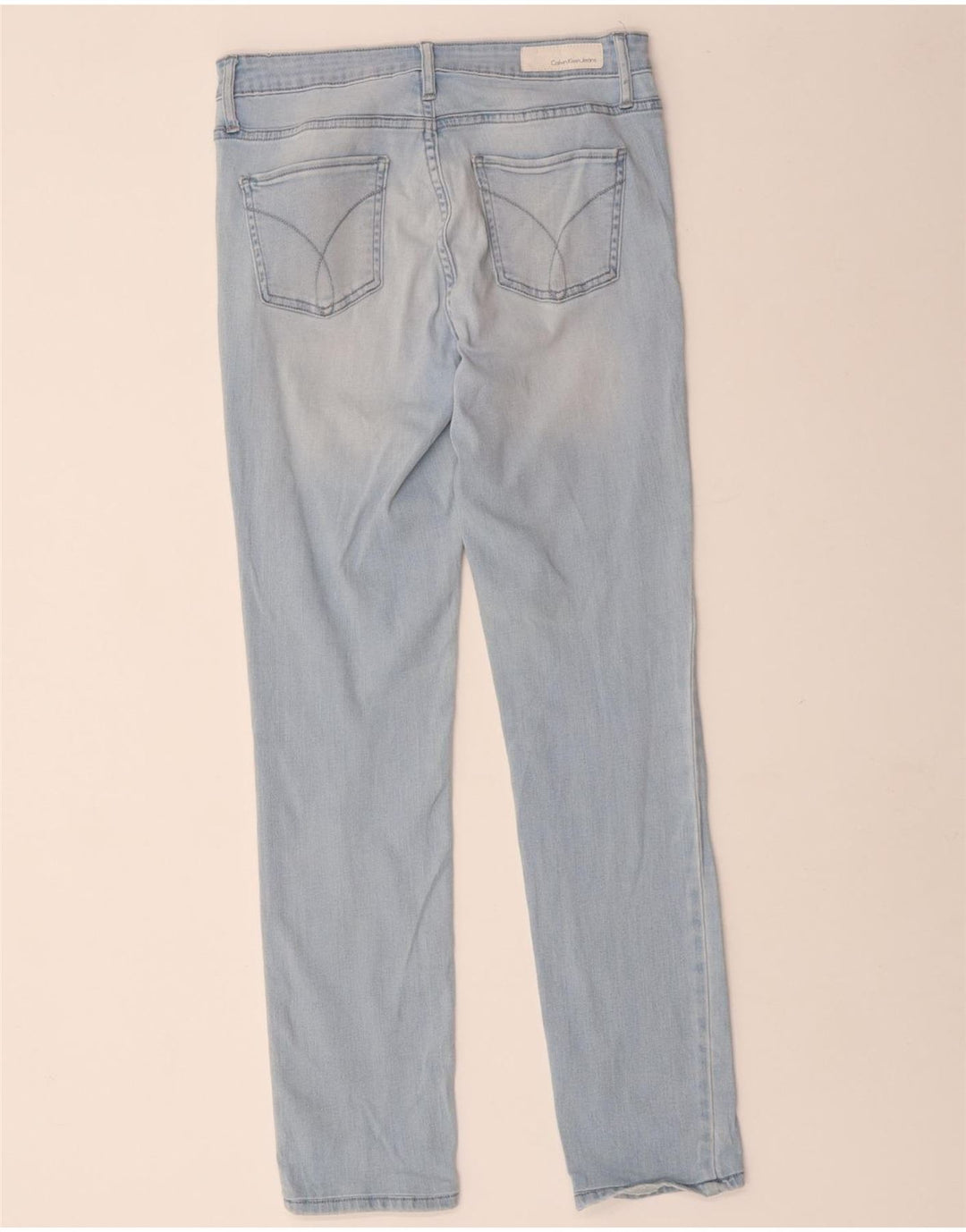 Jeans slim da donna Calvin Klein W30 L30 cotone blu