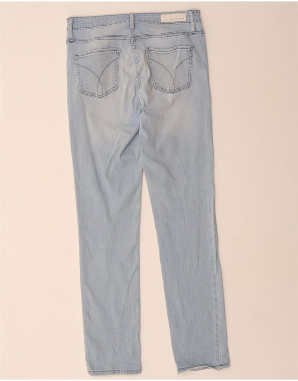 Jeans slim da donna Calvin Klein W30 L30 cotone blu