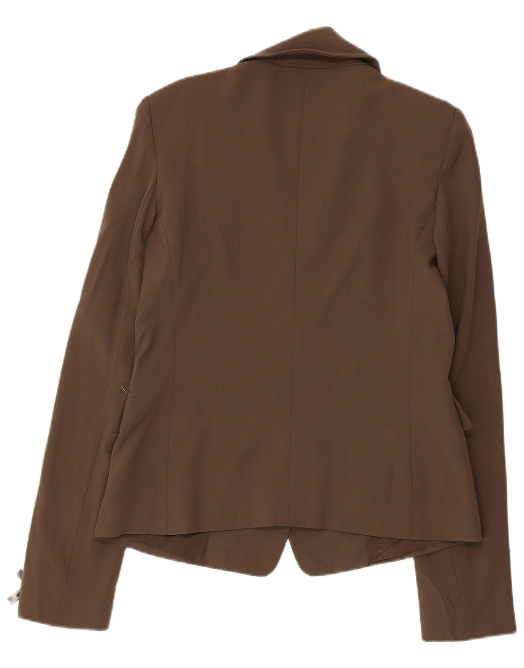PATRIZIA PEPE Giacca Blazer da Donna a 2 Bottoni IT 46 Large Marrone Lana Vergine