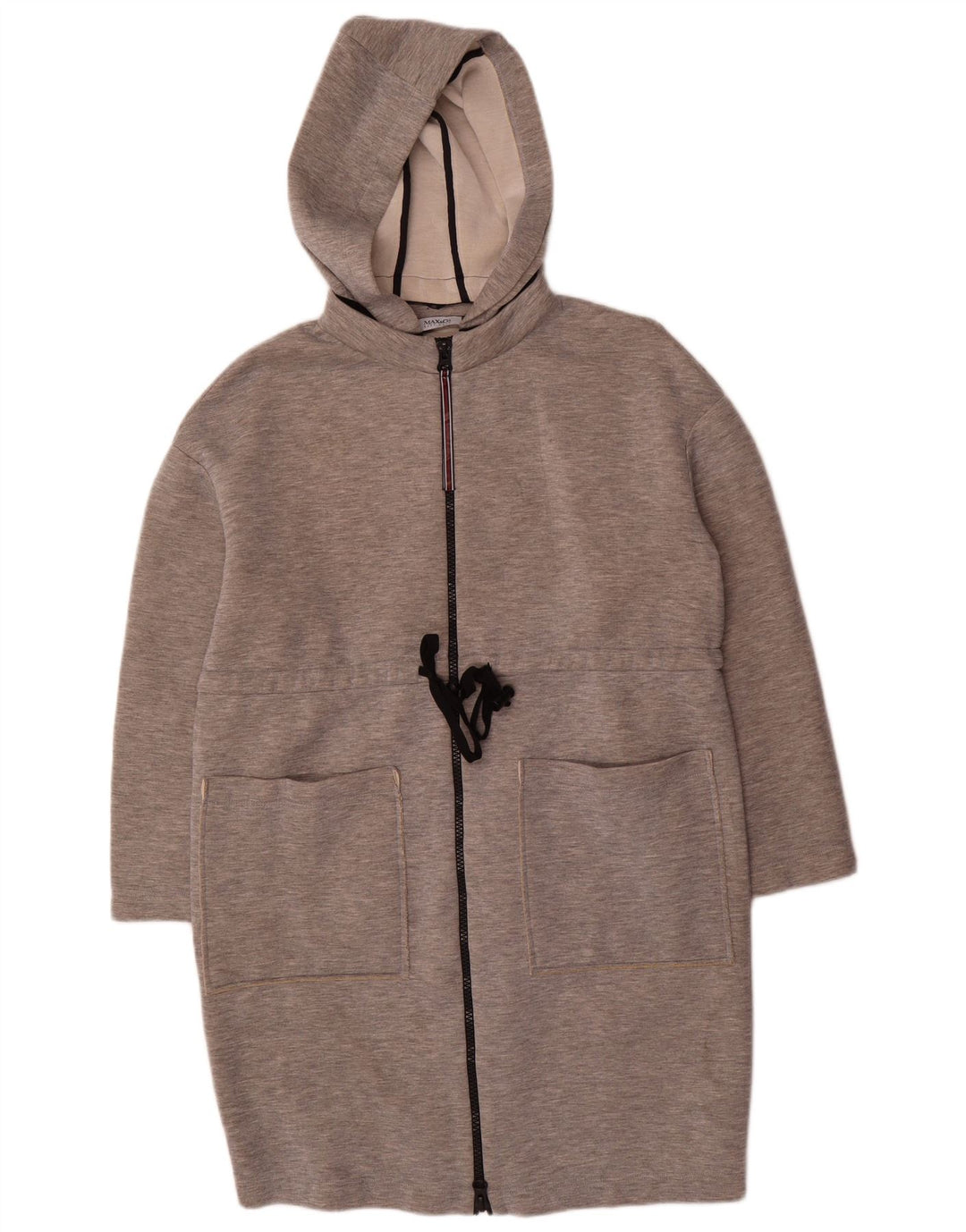 Cappotto oversize con cappuccio da donna Max & Co. UK 10 Piccolo modal chiazzato grigio