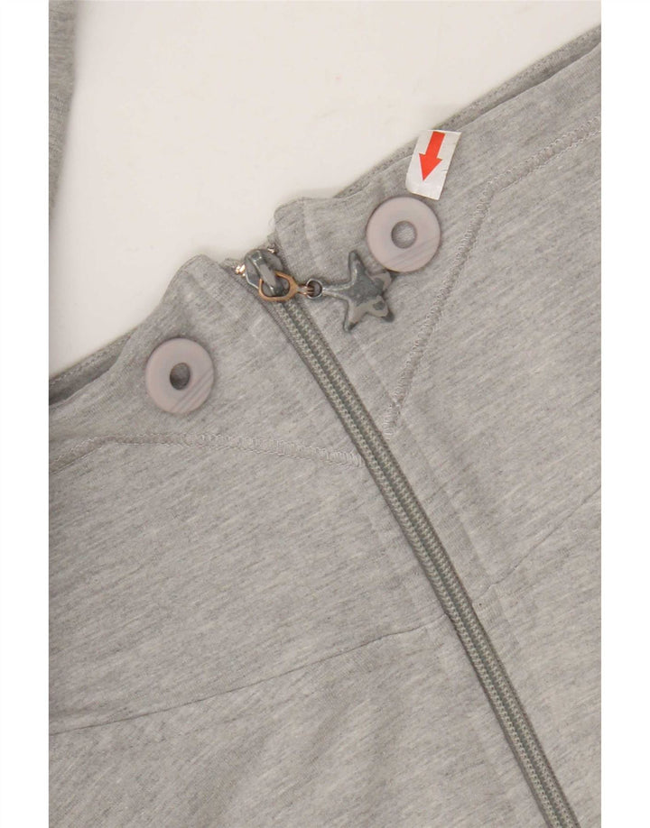 Giacca da ginnastica da donna Adidas UK 10 piccola in cotone grigio