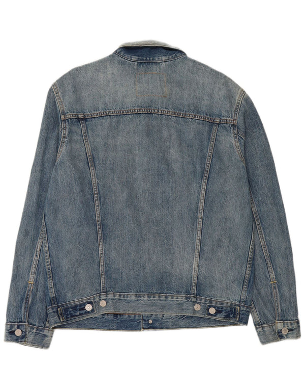 Giacca di jeans da uomo Levi's UK 40 grande cotone blu