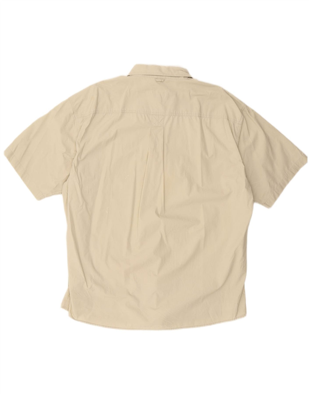 Camicia a maniche corte da uomo Timberland 2XL in cotone beige
