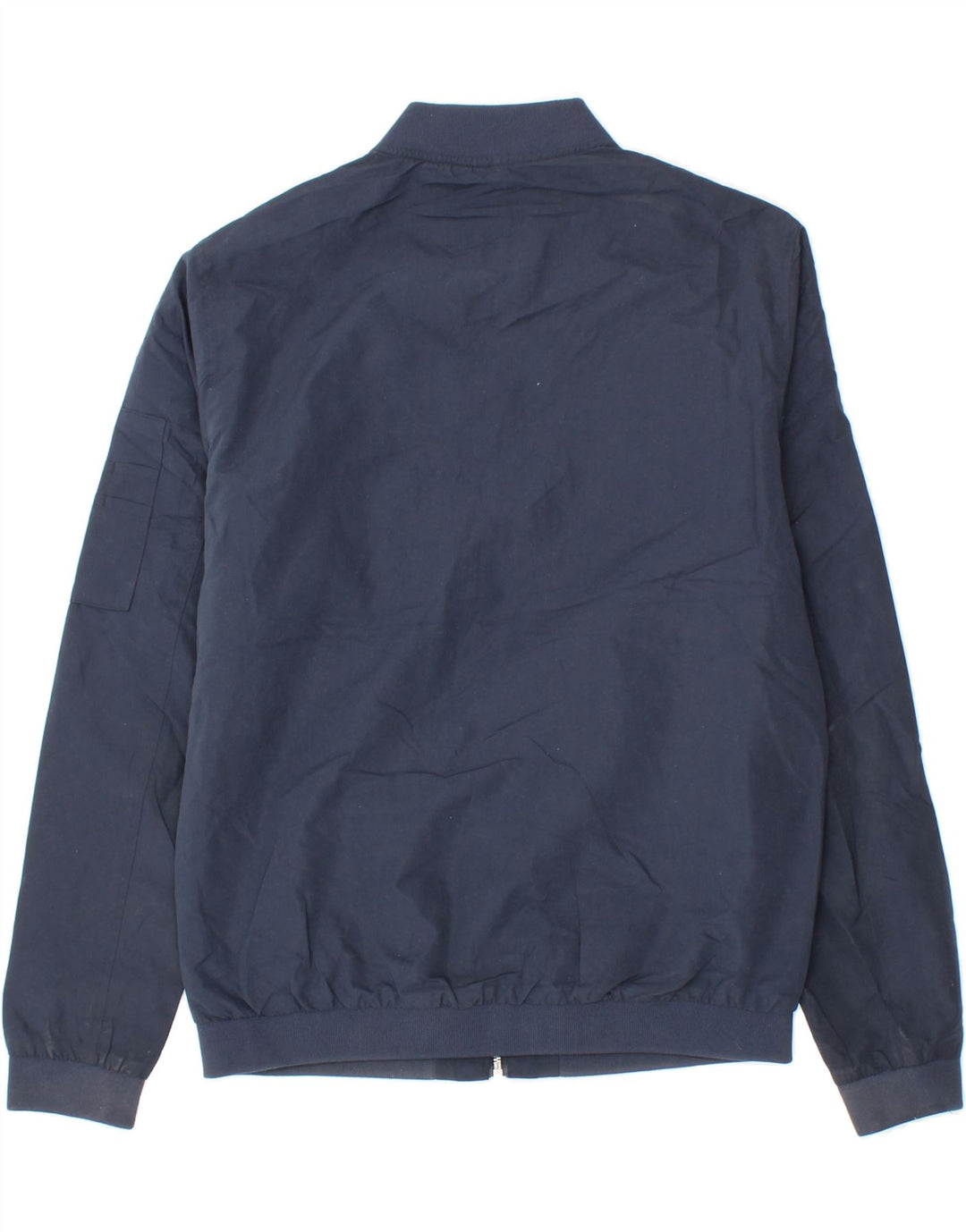 JACK & JONES Mens Bomber Jacket UK 38 Medium Navy Blue Vintage Jack & Jones and Second-Hand Jack & Jones from Messina Hembry 