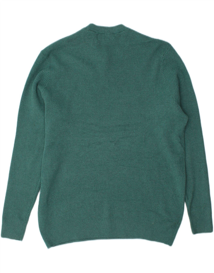 Maglione maglione girocollo da uomo Marks & Spencer grande poliestere verde
