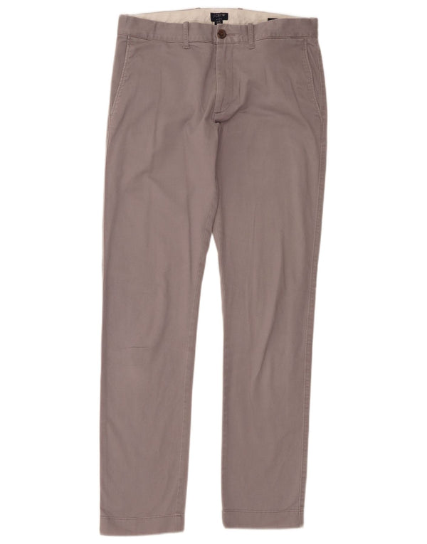Pantaloni chino slim da uomo J. Crew W30 L32 cotone grigio