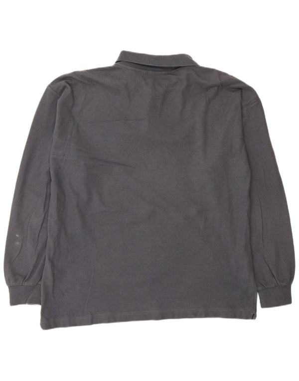 Polo DIADORA Uomo Manica Lunga IT 48 Cotone Grigio Medio