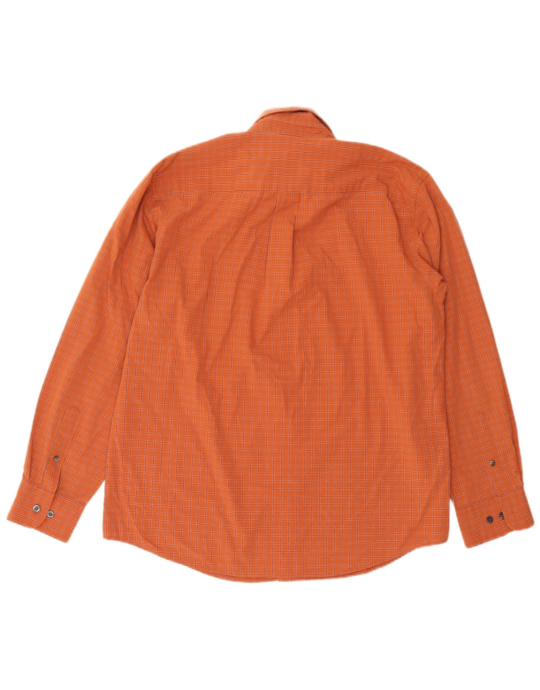 Camicia da uomo Dockers in cotone a quadri grandi arancione