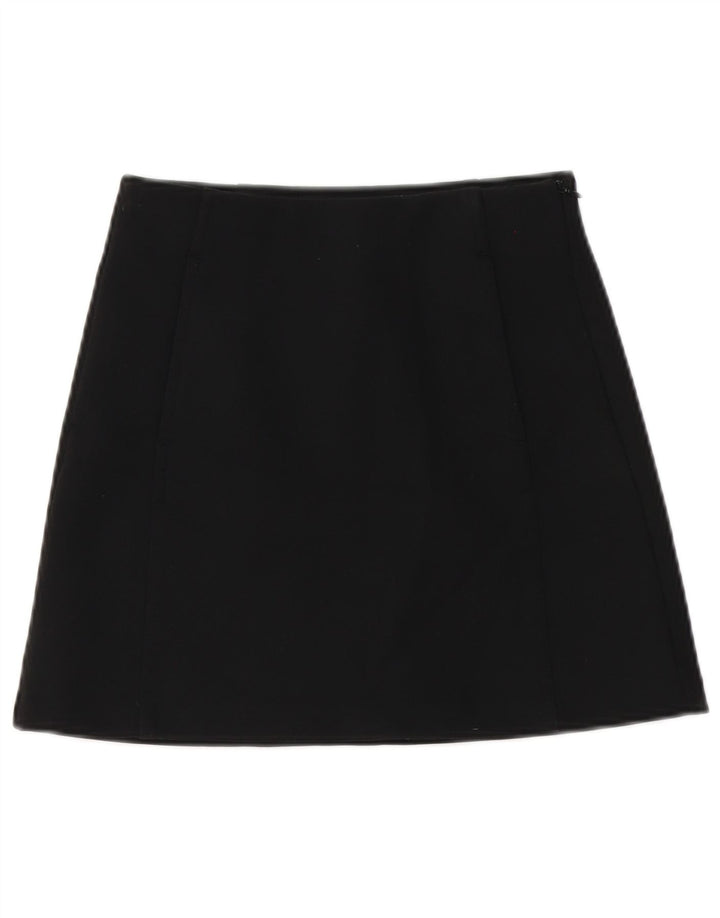 Minigonna Zara da donna XS W24 poliestere nero