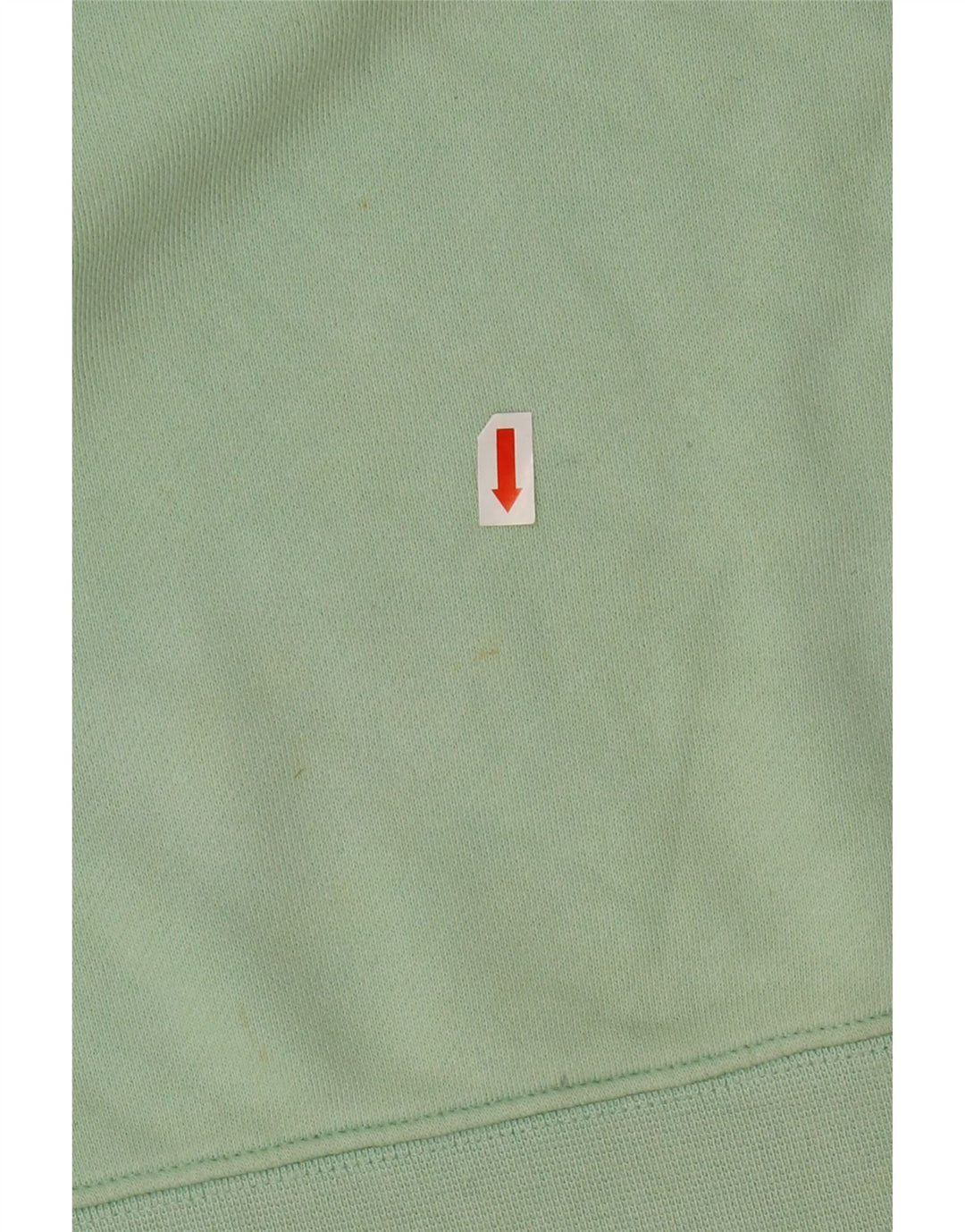 Maglione corto con cappuccio oversize da donna ADIDAS UK 8 piccolo cotone verde