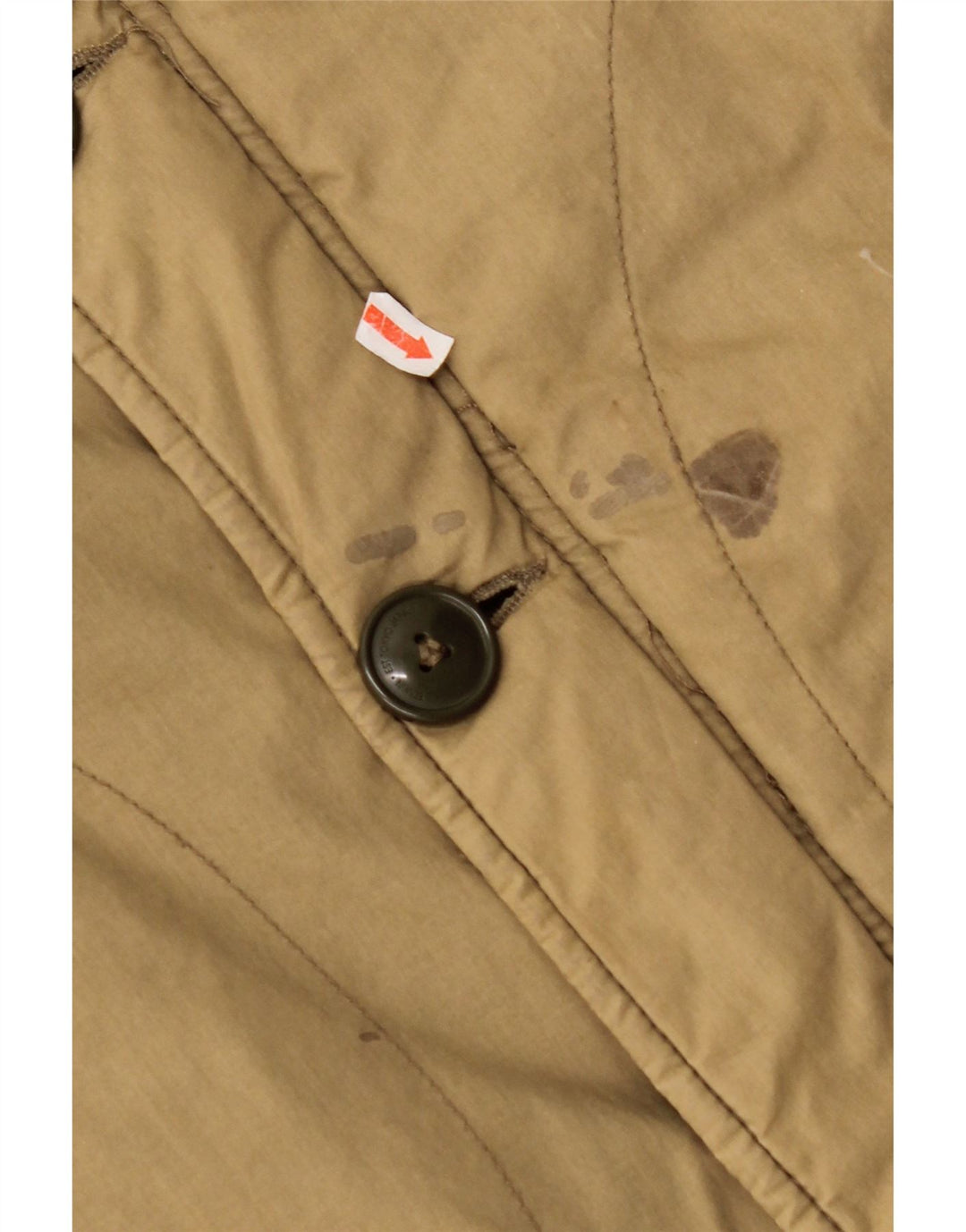 Cappotto imbottito da uomo EDWIN UK 38 Cotone beige medio