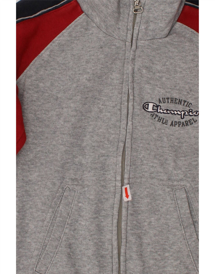 Giacca da tuta con grafica CHAMPION per ragazzi 5-6 anni XS Colore grigio