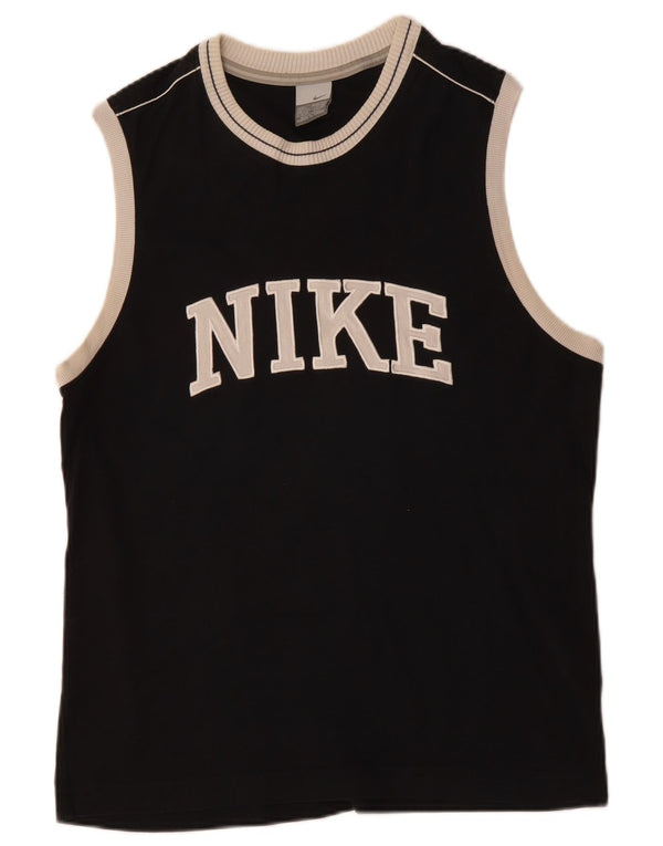 Canotta grafica da uomo NIKE UK 42/44 grande cotone nero