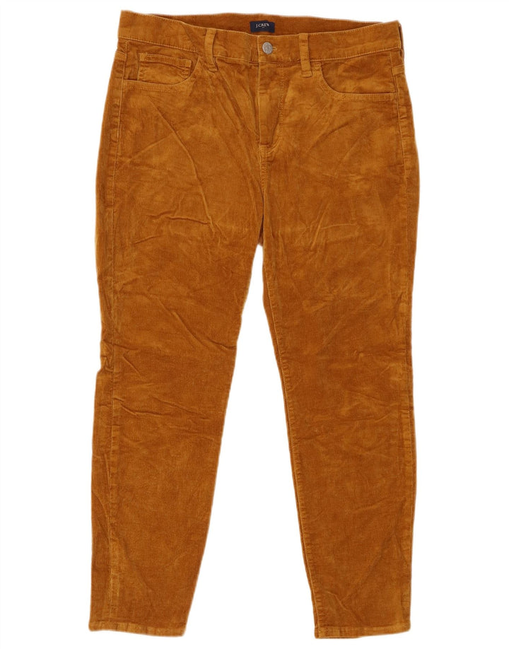 Pantaloni skinny in velluto a coste skinny da donna J. Crew W29 L24 in cotone marrone