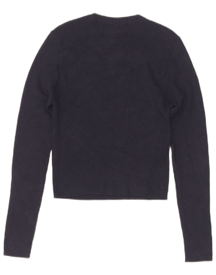 Top corto da donna Marks & Spencer UK 4 XS blu navy