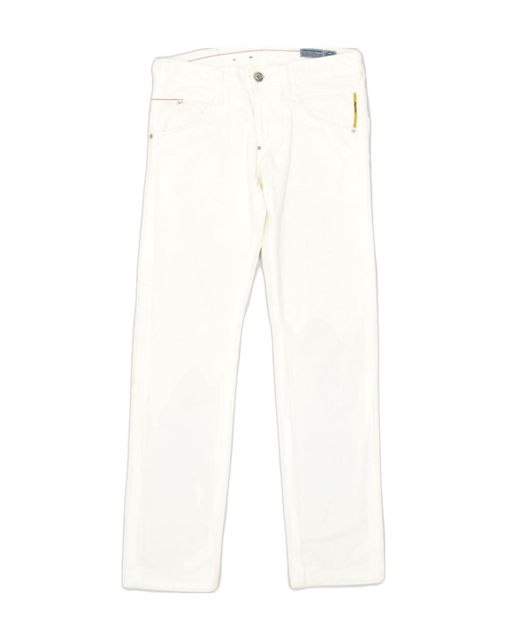 MELTIN' POT Womens Slim Jeans W30 L31 White Cotton | Vintage | Thrift | Second-Hand | Used Clothing | Messina Hembry 