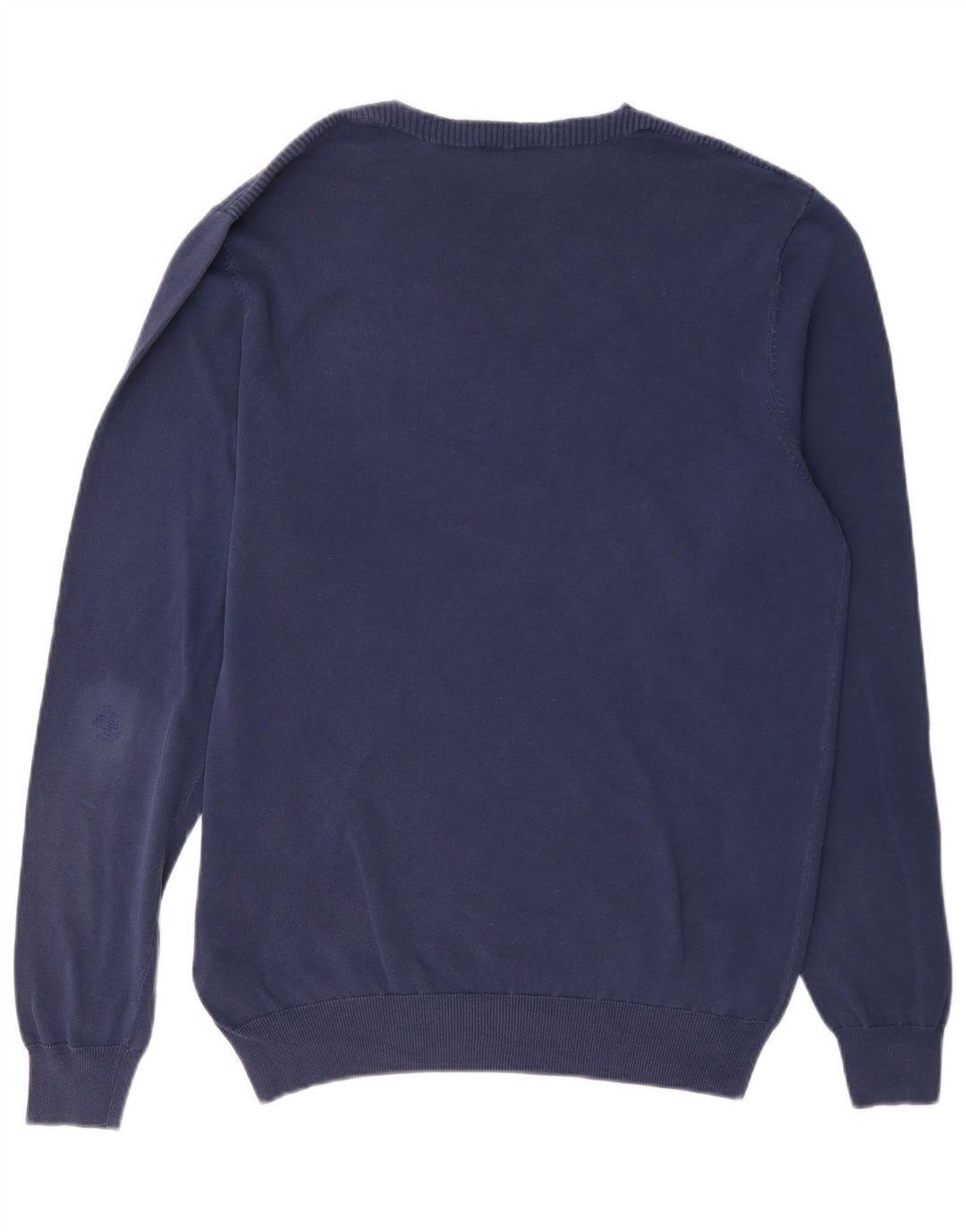 Maglione maglione girocollo da uomo Massimo Dutti in cotone blu navy medio