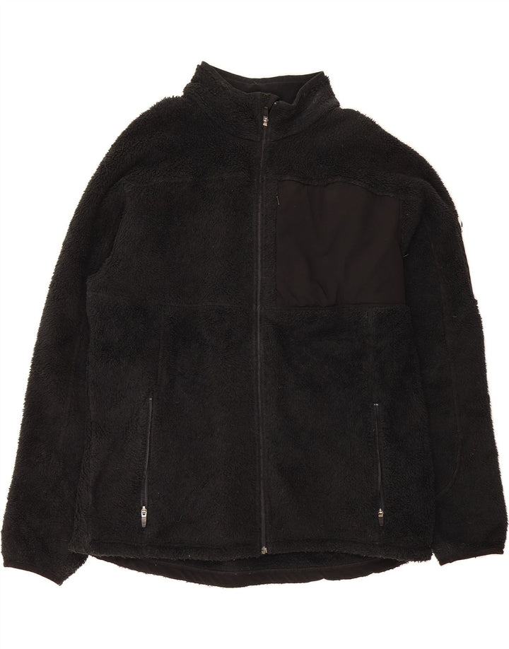 L.L.BEAN Mens Fleece Jacket UK 42 XL Black Polyester Vintage L.L.Bean and Second-Hand L.L.Bean from Messina Hembry 