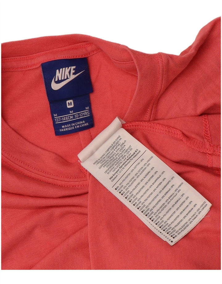 Maglietta Nike per ragazze, 10-11 anni, rosa medio, in poliestere