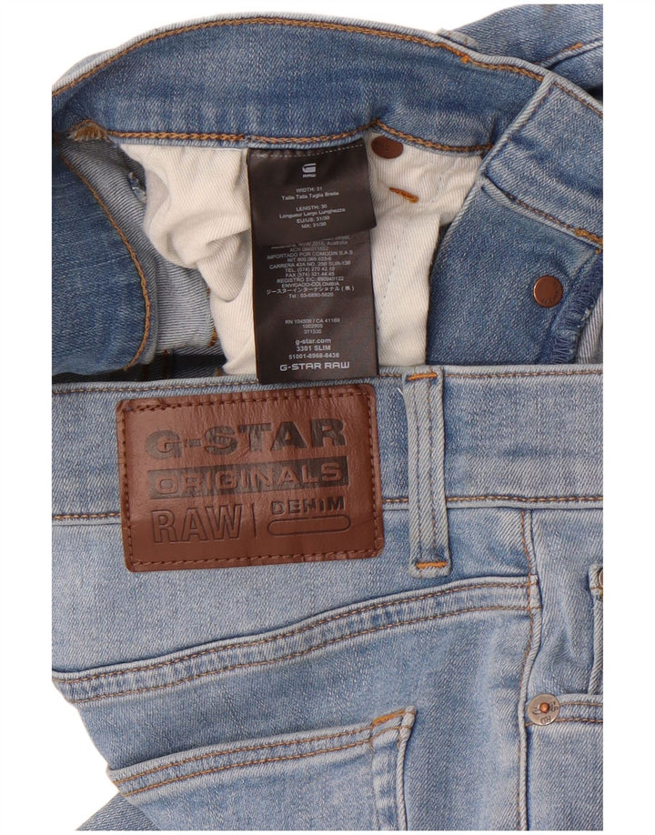 Jeans slim da uomo G-Star W31 L30 cotone blu