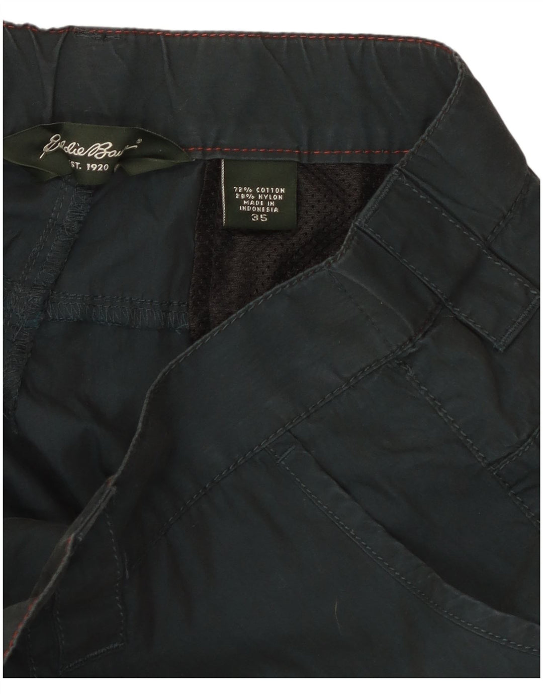Pantaloncini cargo da uomo Eddie Bauer W35 grandi in cotone verde