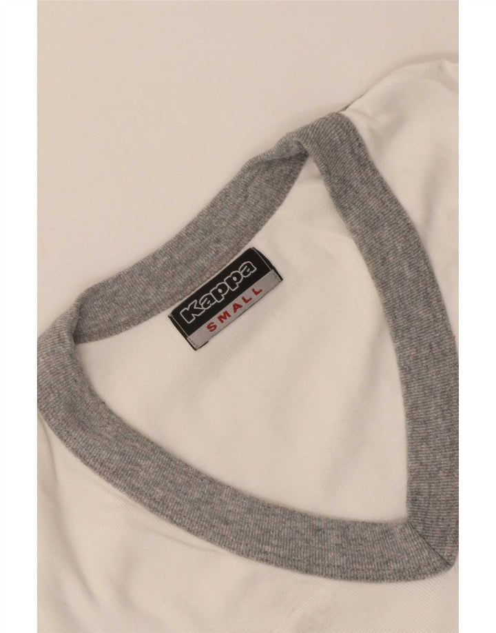 Maglietta Kappa da donna Top UK 8 Small White Colourblock