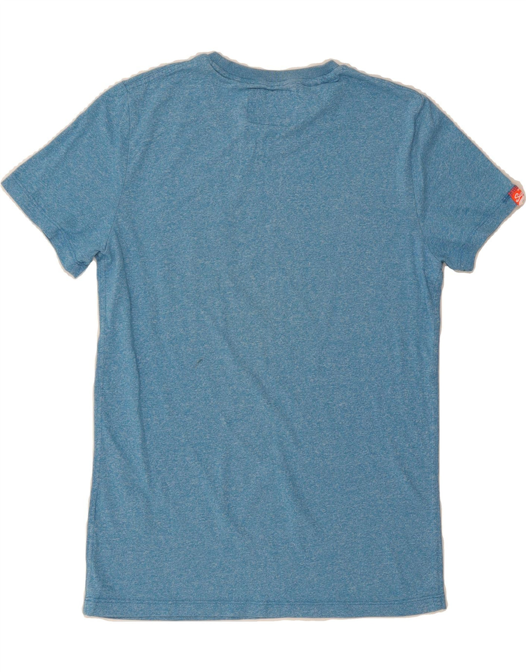 SUPERDRY Mens T-Shirt Top Medium Blue Flecked Polyester Vintage Superdry and Second-Hand Superdry from Messina Hembry 