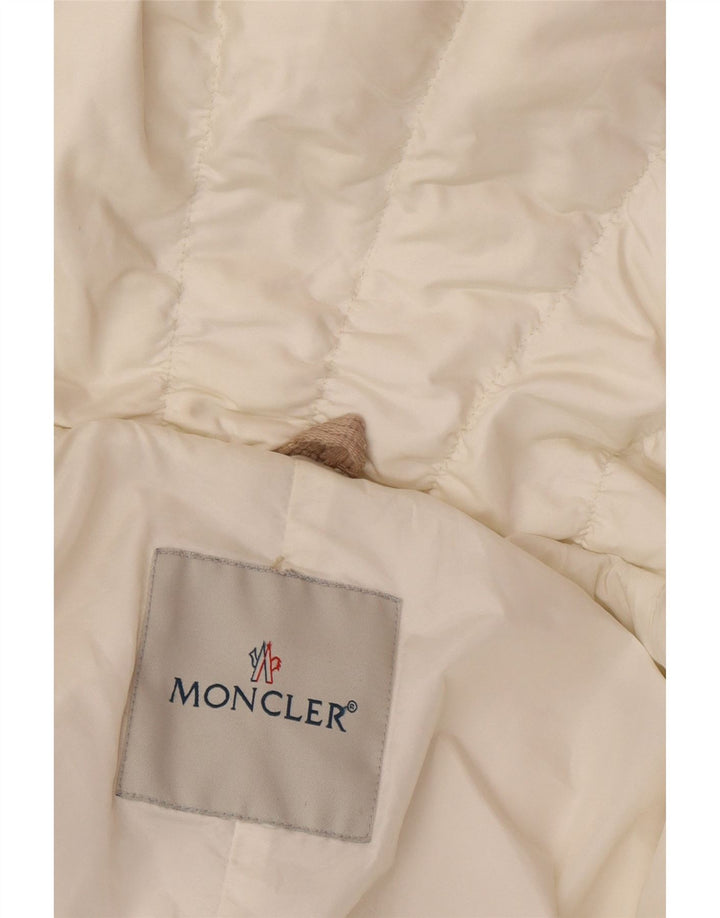 Giubbotto Imbottito Bambina Moncler 9-10 Anni Nylon Bianco