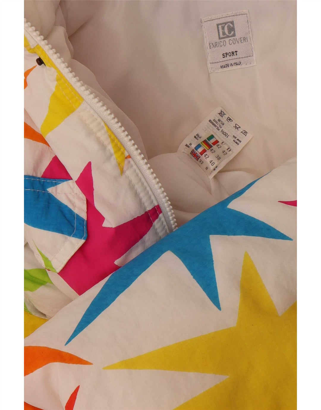 Tuta da sci da donna con motivo astratto Enrico Coveri UK 8 piccola multicolore