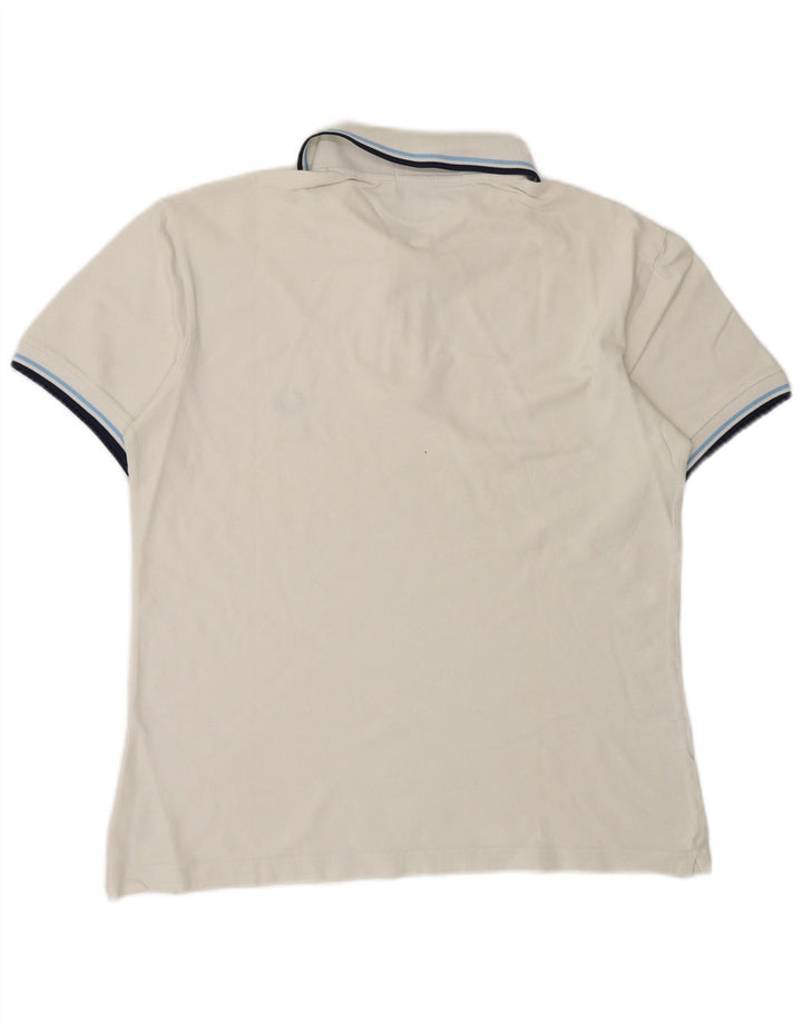 Polo da uomo Fred Perry in cotone bianco medio