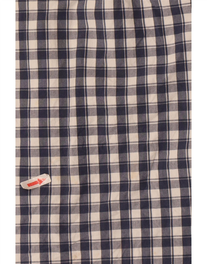 Camicia da uomo Superdry Small in cotone a quadri blu navy