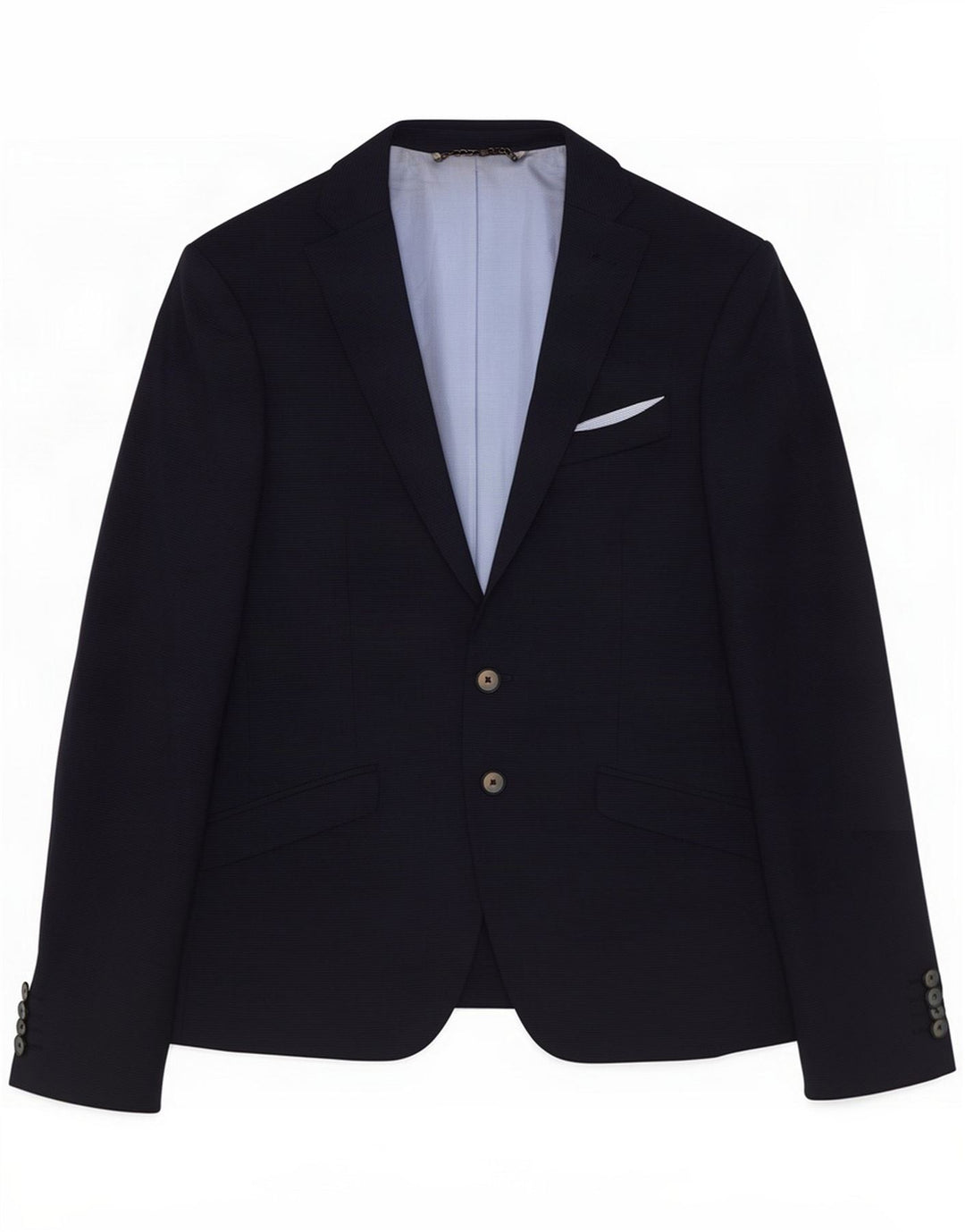 Zara Giacca blazer a 2 bottoni da uomo EU 44 XS Blu navy Lana