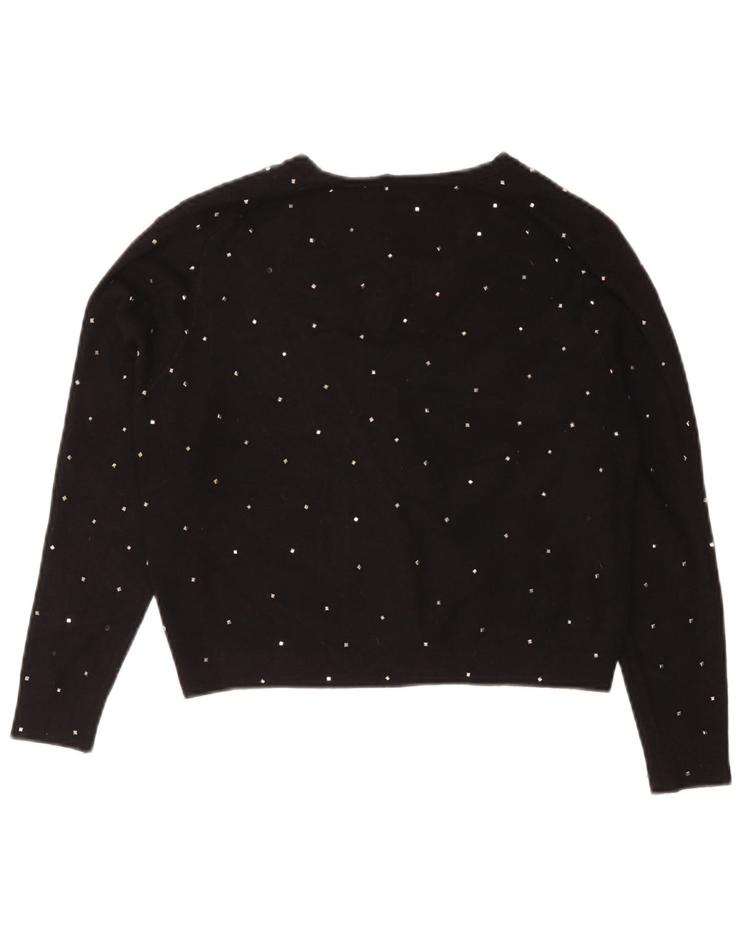 Maglione Bolero da donna Zara UK 12 viscosa maculata nera media