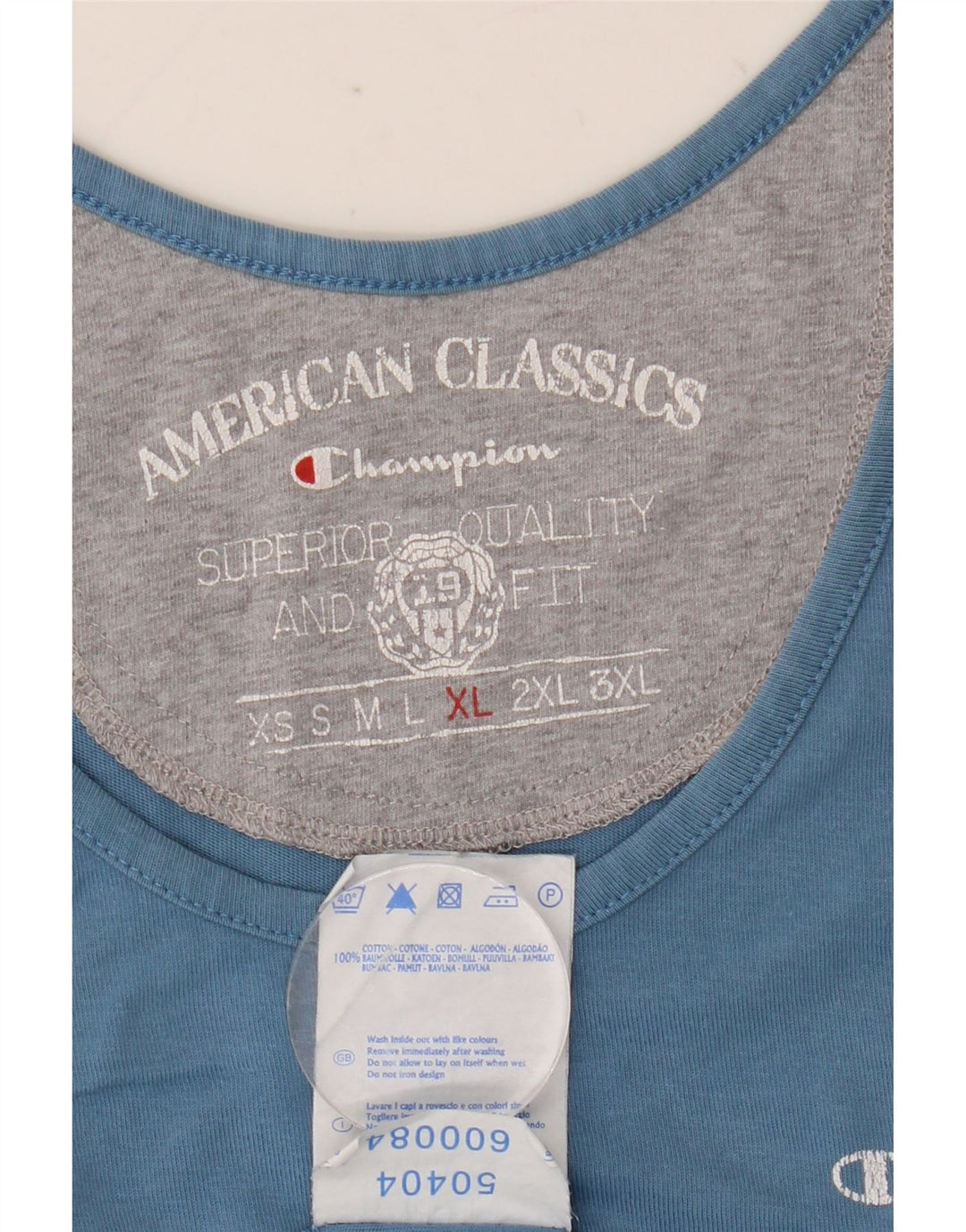 Canotta da donna Champion UK 18 XL cotone blu