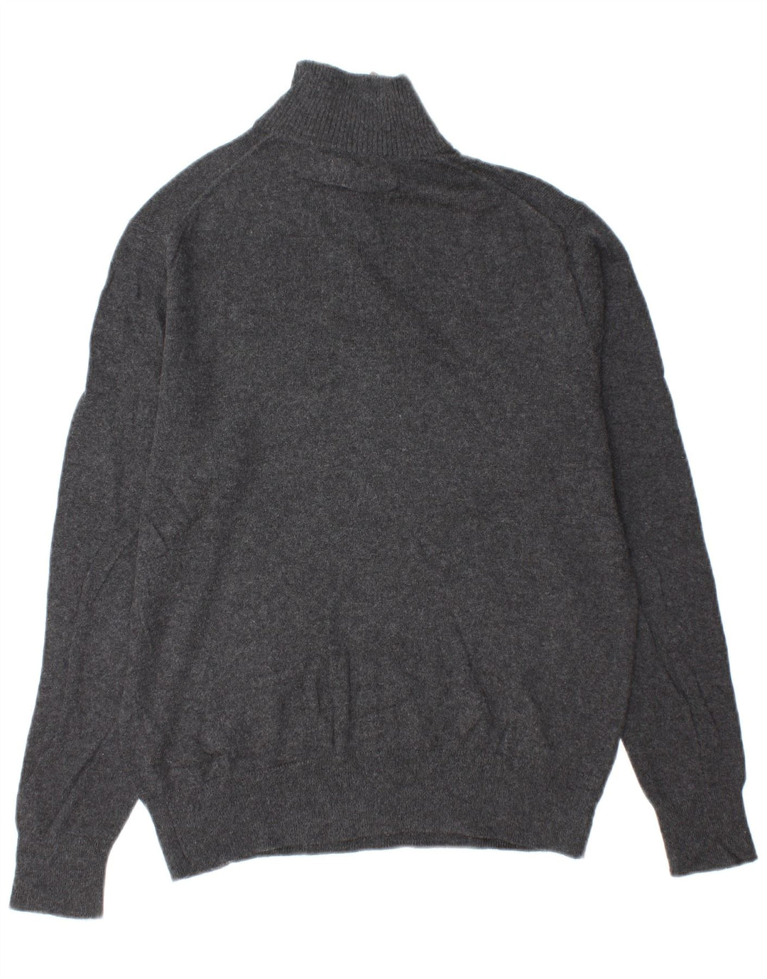 BONOBOS Maglione da uomo con zip e collo in cotone grigio medio
