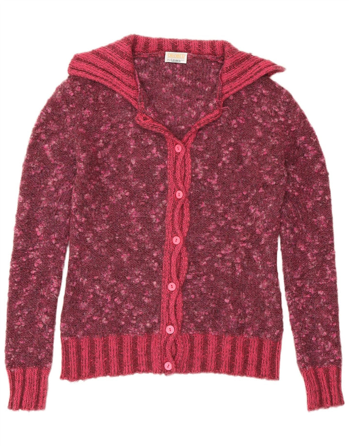 Maglione cardigan con collo a scialle da donna Oroblu ULK 8 piccolo rosa screziato