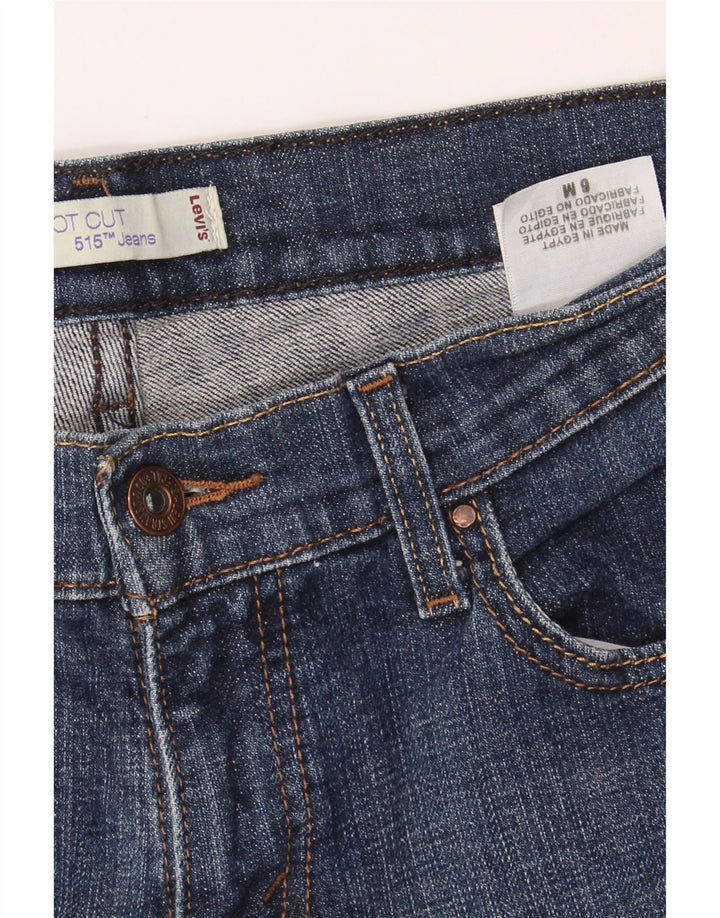 LEVI'S Womens 515 Bootcut Jeans US 6 Medium W28 L31 Navy Blue Cotton Vintage Levi's and Second-Hand Levi's from Messina Hembry 