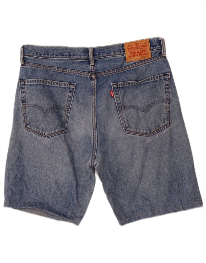 Levi's Uomo 751 Pantaloncini di jeans W36 Large Blu Cotone