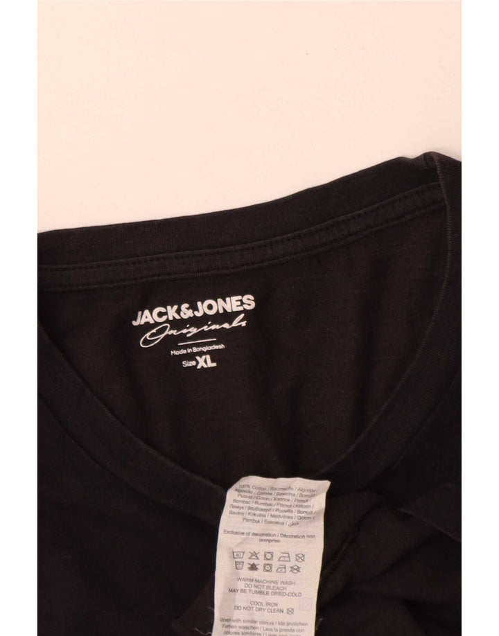 T-shirt da uomo Jack & Jones Top XL in cotone nero