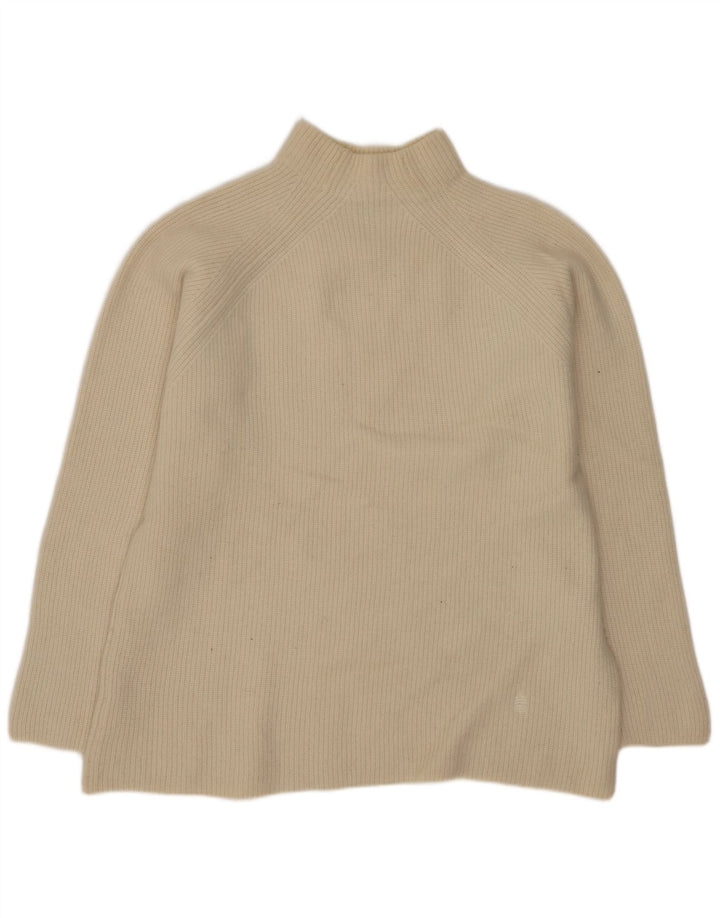 MARINA YACHTING Maglione da uomo a collo alto in lana beige grande