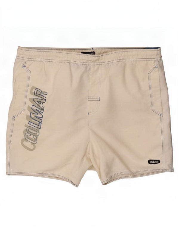 Pantaloncini da bagno grafici da uomo Colmar IT 52 Large Poliestere bianco