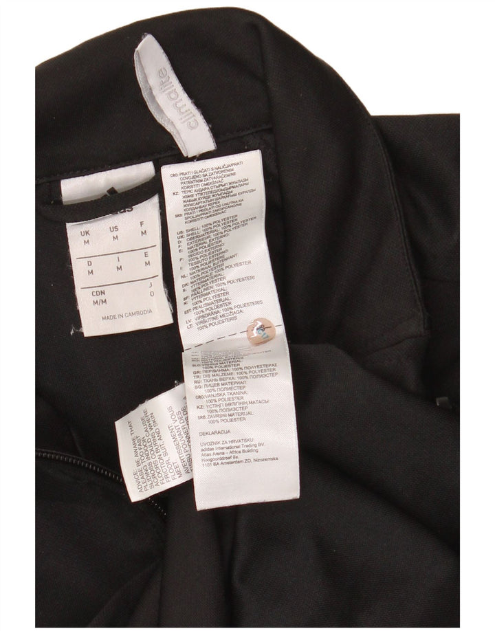 Giacca superiore della tuta da uomo ADIDAS Climalite, poliestere nero medio