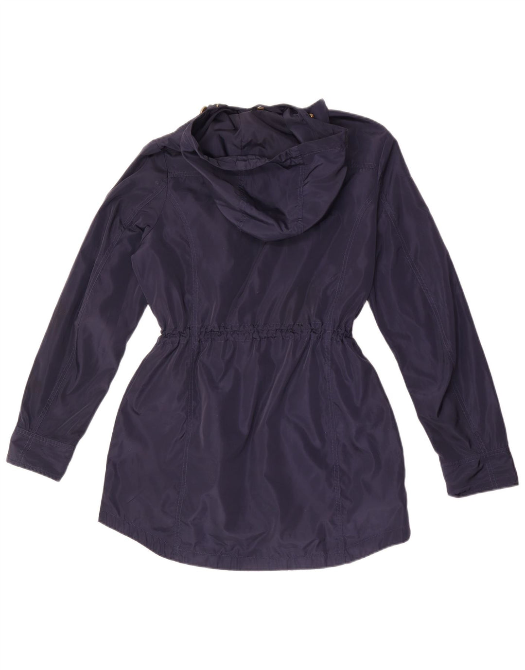 Giacca utilitaria con cappuccio da donna Michael Kors UK 10 piccola poliestere blu navy
