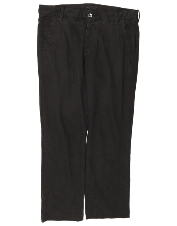 Pantaloni chino dritti da donna Calvin Klein W32 L26 neri