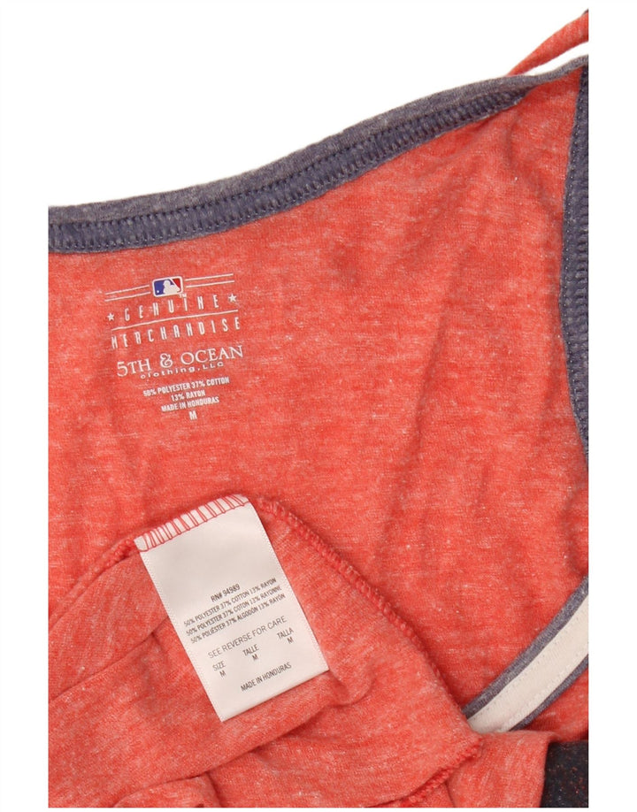 MERCE ORIGINALE Canotta grafica da donna UK 12 Rosso medio