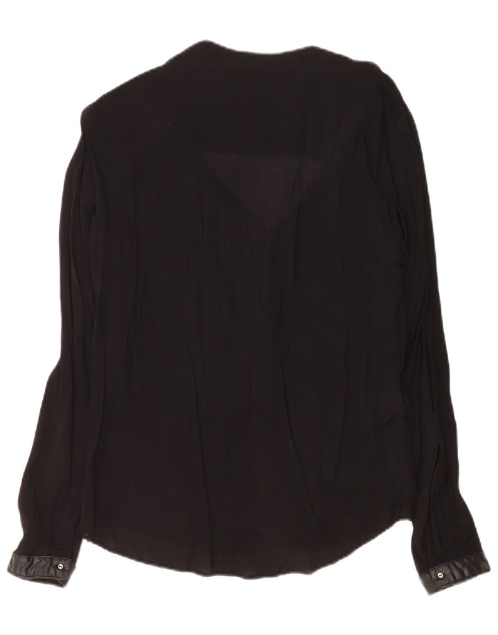 Camicetta a maniche lunghe da donna Zara UK 14 grande nera