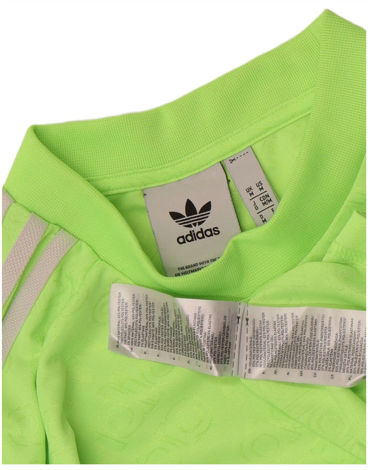 T-shirt grafica da uomo Adidas Top in poliestere verde medio